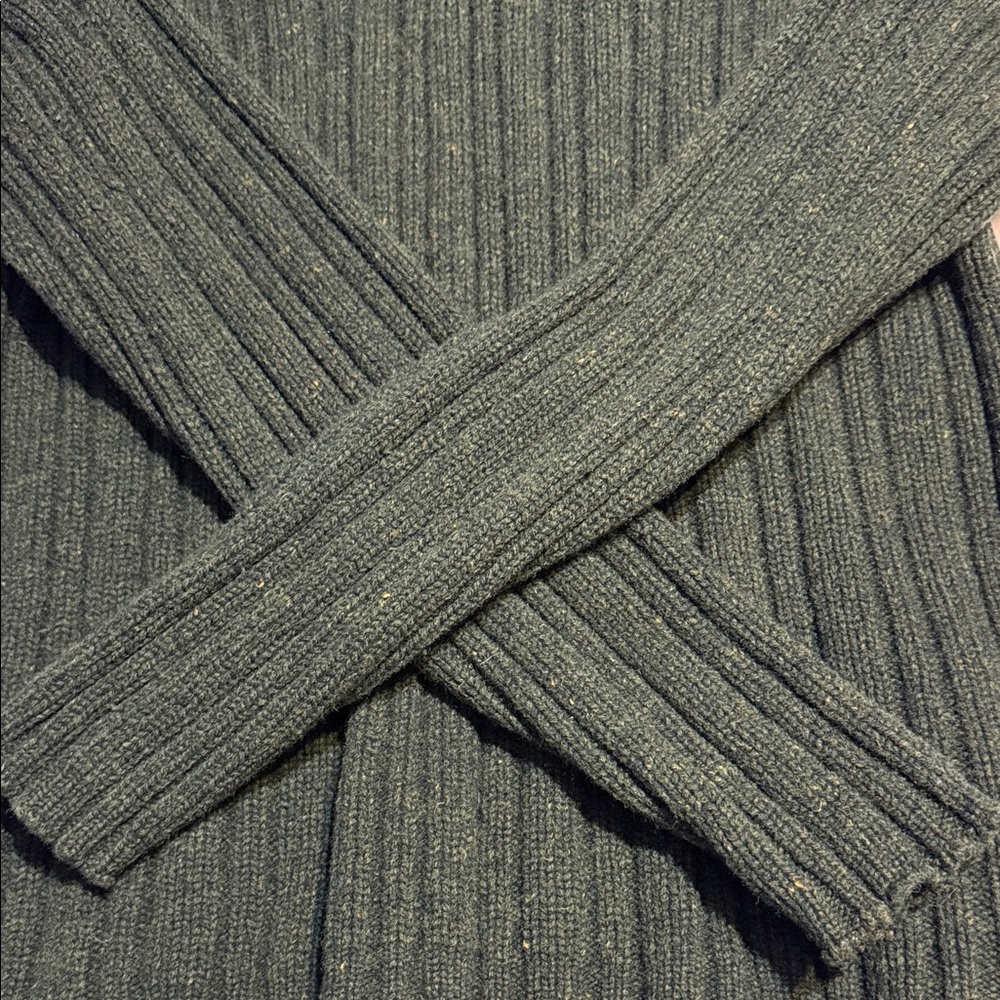 J. Crew Men's Ribbed Crewneck Sweater in Olive - Picture 3 of 4